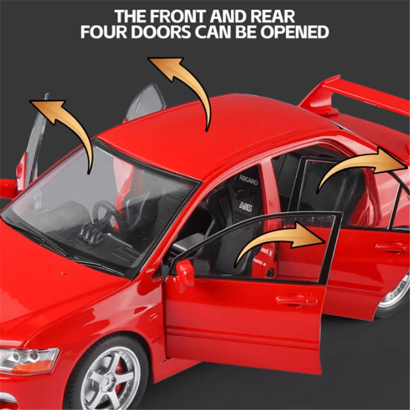 Mitsubishi Lancer Evolution EV09 Diecast Model 1:24 6 Mitsubishi Lancer Evolution EV09 Diecast Model 1:24 - Image 6