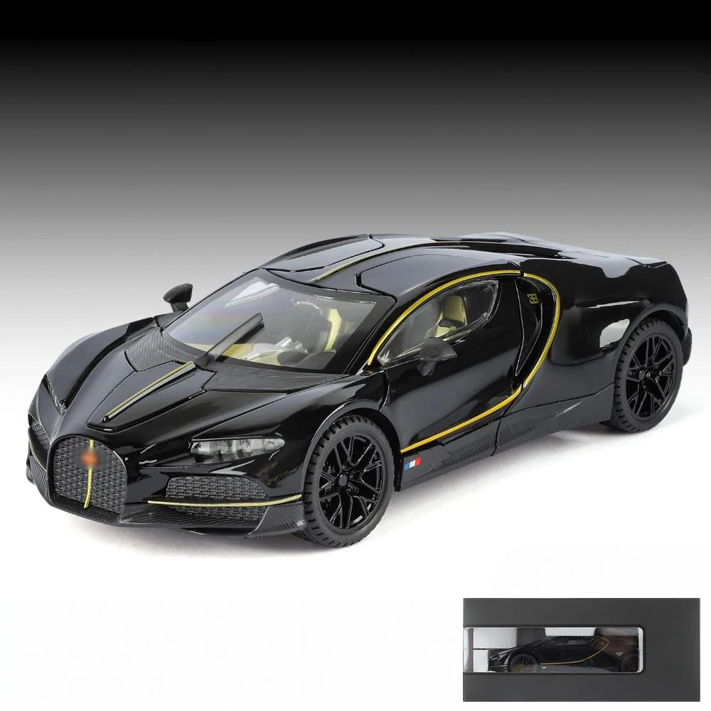 Gold Bugatti 1:24 Diecast Model Car 10 Gold Bugatti 1:24 Diecast Model Car - Image 10
