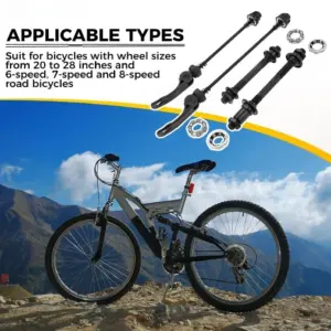 Durable Aluminum ChromeMoly Quick Release Axle Kit 11 S57e112d8299442eaa0b50f677807597bw