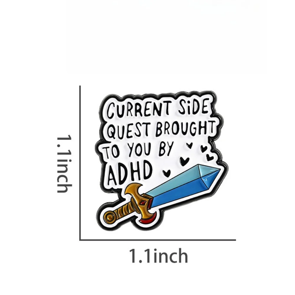 Playful Cartoon-Shaped Alloy Brooch with Speech Bubble 2 Playful Cartoon-Shaped Alloy Brooch with Speech Bubble - Image 2