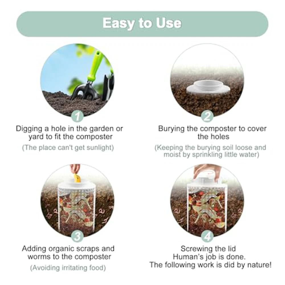 Compact Outdoor PVC Compost Bin for Gardens 6 Compact Outdoor PVC Compost Bin for Gardens - Image 6