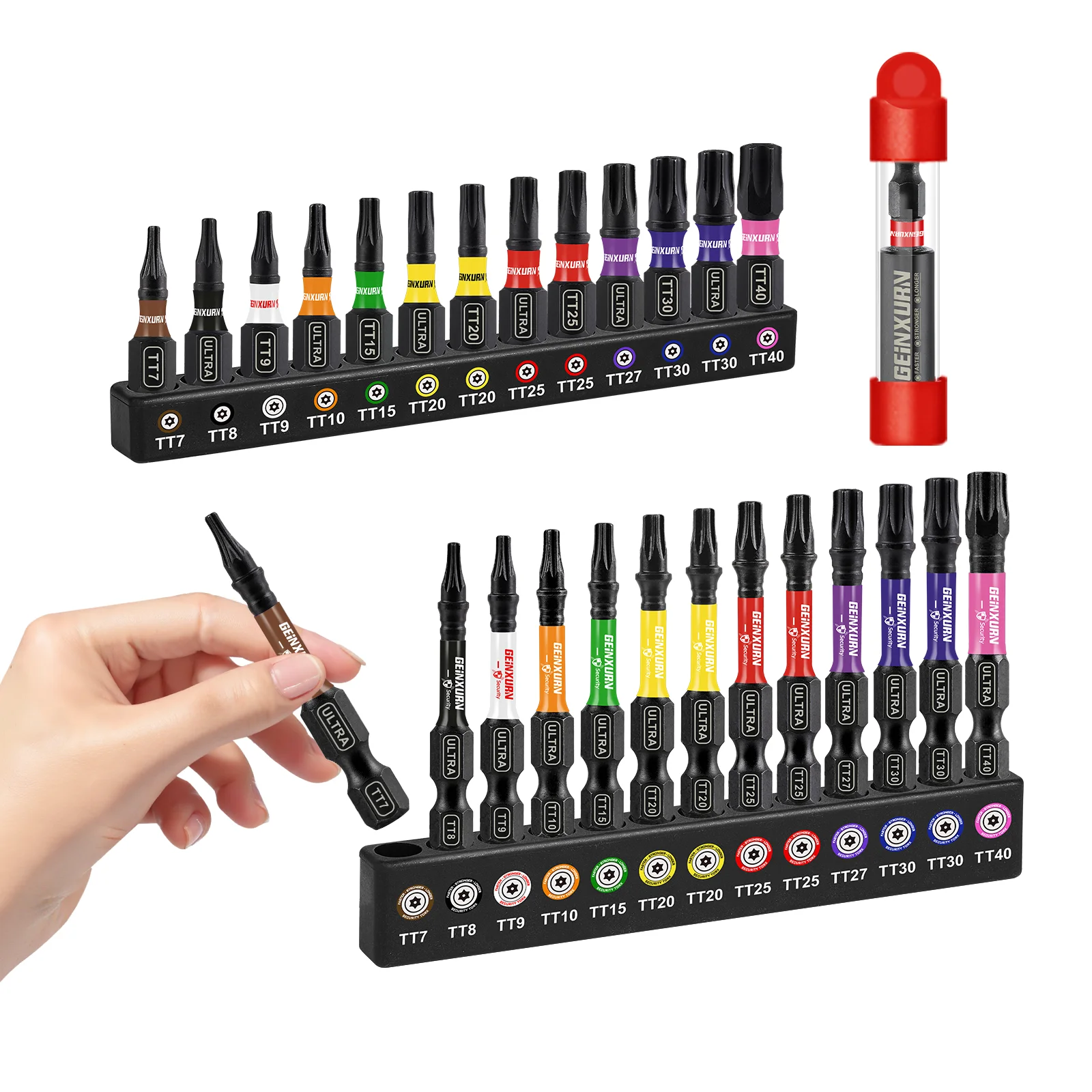 High-Strength Impact Driver Bit Set TT7–TT40 1 High-Strength Impact Driver Bit Set TT7–TT40