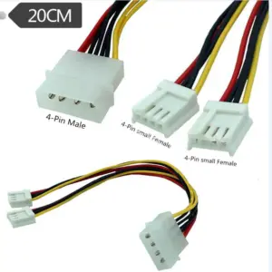 OULLX IDE to FDD Power Cable Splitter 20cm 9 S580e0cf0bd544376be75f4e4212a3073s