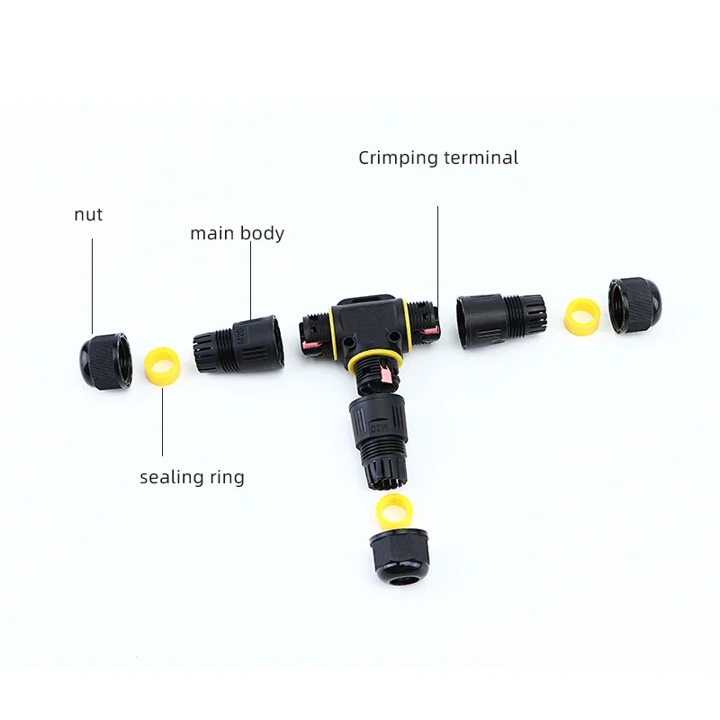 Waterproof T-Shaped Junction Box Set for Outdoor Applications 2 Waterproof T-Shaped Junction Box Set for Outdoor Applications - Image 2