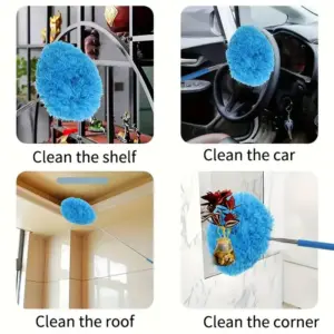 Blue Microfiber Ceiling Fan Cleaner with Telescopic Handle 10 S583b8a8b184e4bb483696de68e4b7dedA