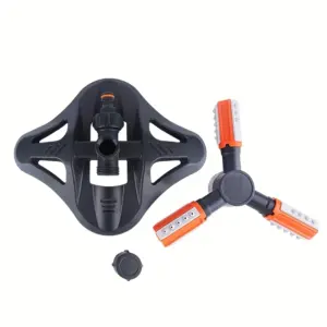 Black 360-Degree Garden Sprinkler for Lawns