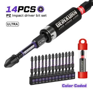 Impact #2 Pozidriv Screwdriver Bits Set for Professionals 8 S5868ec32d3724067938a8cc60a190f30d