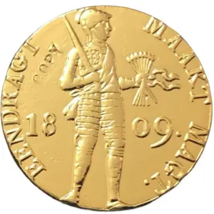 Antique 1809 Netherlands Ducat Coin Replica
