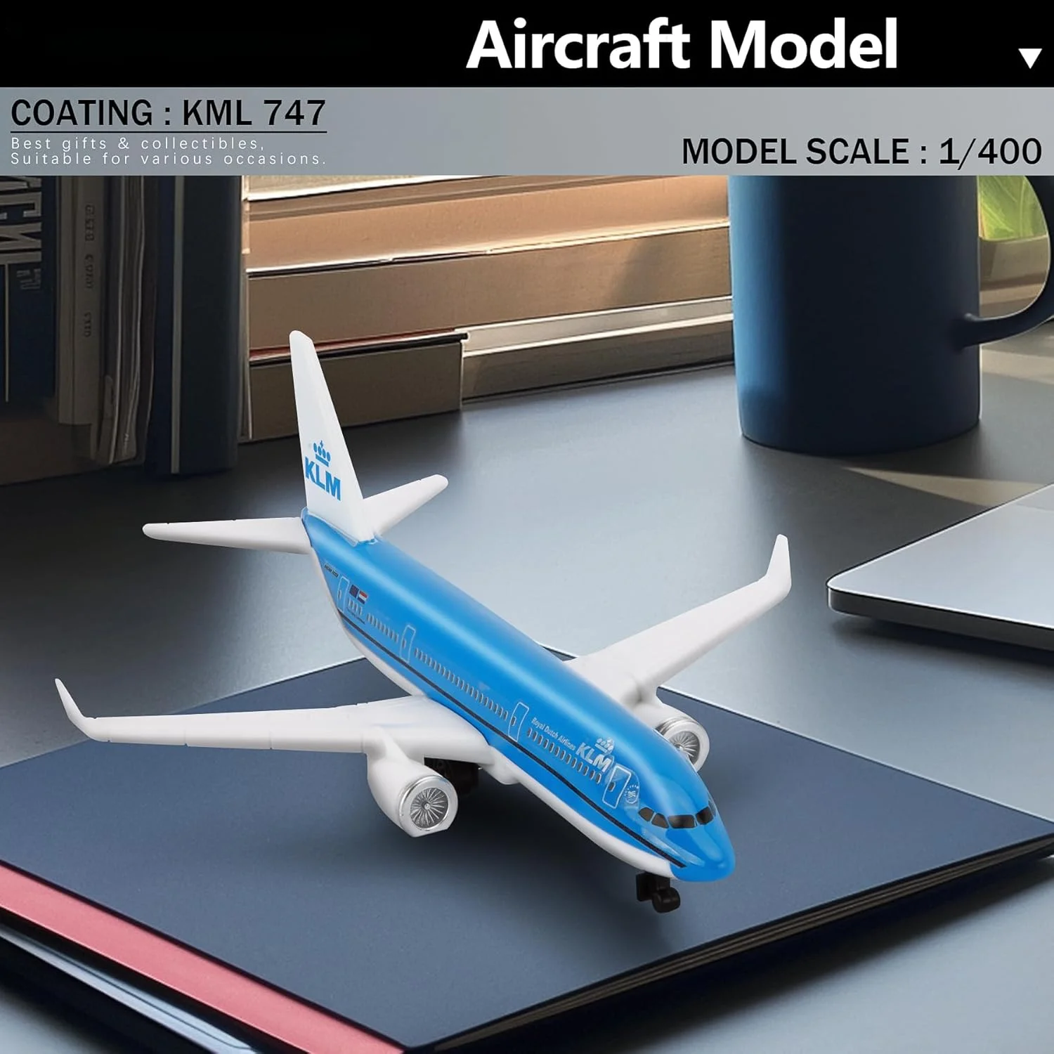 KLM Boeing 747 Diecast Model 1/400 Scale 6 KLM Boeing 747 Diecast Model 1/400 Scale - Image 6