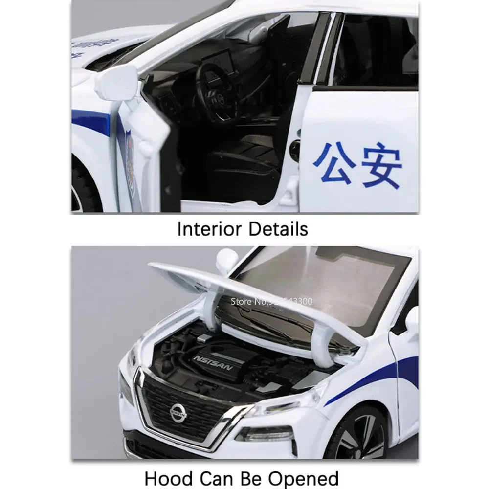 1:32 Scale Diecast Police Car Model E21016 5 1:32 Scale Diecast Police Car Model E21016 - Image 5
