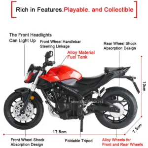 Honda CB650 and CB400F 1:12 Scale Diecast Model 11 S58c776e1e93a43ceb2d42d2239919f04Q