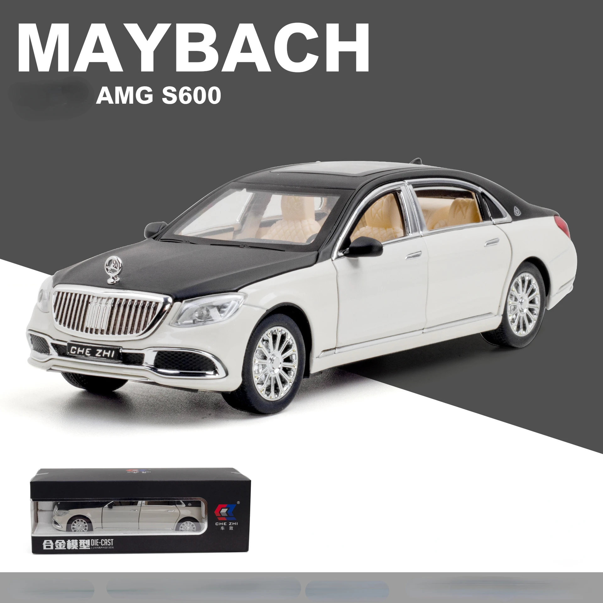 Mercedes-Benz Maybach GLS600 Diecast Model 1:24 6 Mercedes-Benz Maybach GLS600 Diecast Model 1:24 - Image 6