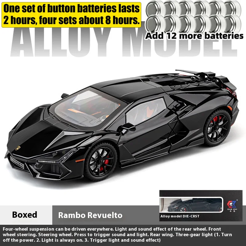 Lamborghini Revuelto 1:24 Diecast Model 7 Lamborghini Revuelto 1:24 Diecast Model - Image 7