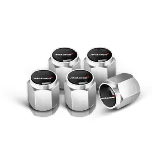 McLaren-Inspired Aluminum Tire Valve Caps Set 6 S5935bd5aec3c46d69142f3d9ad9a6499C