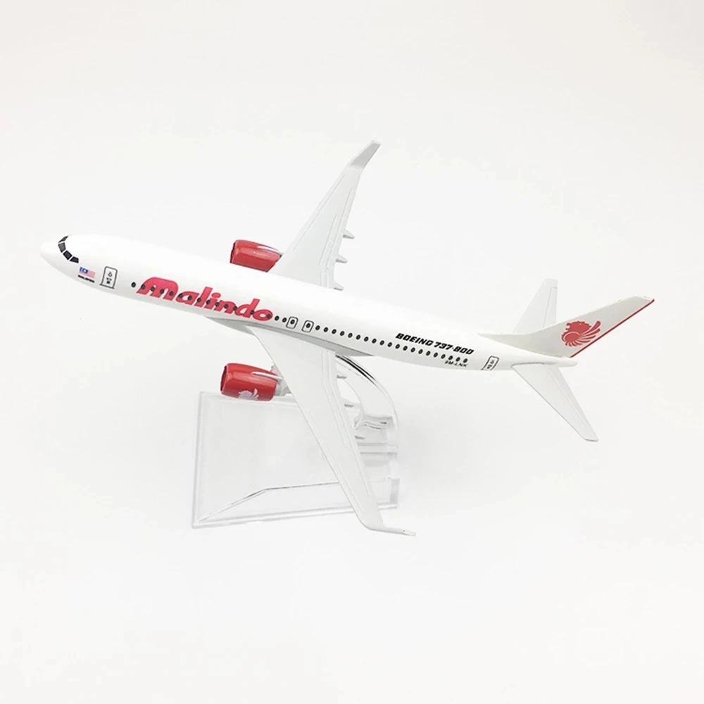 Malindo Airlines B737 16cm Diecast Model Aircraft 2 Malindo Airlines B737 16cm Diecast Model Aircraft - Image 2