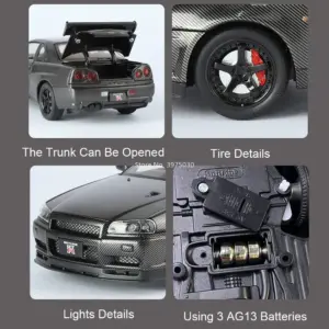 1:24 Nissan GTR-R34 Diecast Model 9 S5960c2b7e1f64657bf95dac35075c3a1r