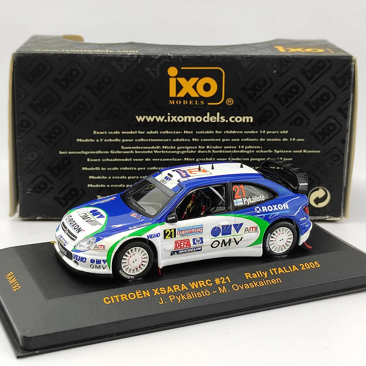 Citroen Xsara WRC #21 Diecast Model 1:43 Scale 2 Citroen Xsara WRC #21 Diecast Model 1:43 Scale - Image 2