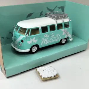 Vintage Mint Green VW T1 1/43 Diecast Model 8 S5971721c0aa7449f86fd15582601cc51J