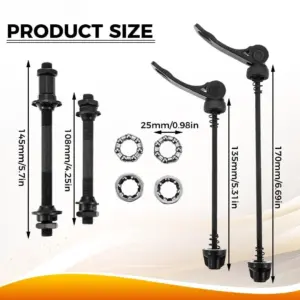 Durable Aluminum ChromeMoly Quick Release Axle Kit 10 S597ccfacddf642d5bdc8f644654fc4f6M
