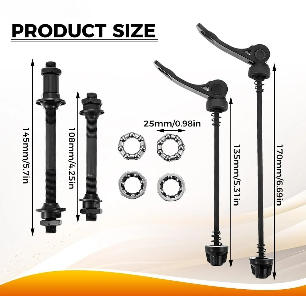 Durable Aluminum ChromeMoly Quick Release Axle Kit 5 Durable Aluminum ChromeMoly Quick Release Axle Kit - Image 5