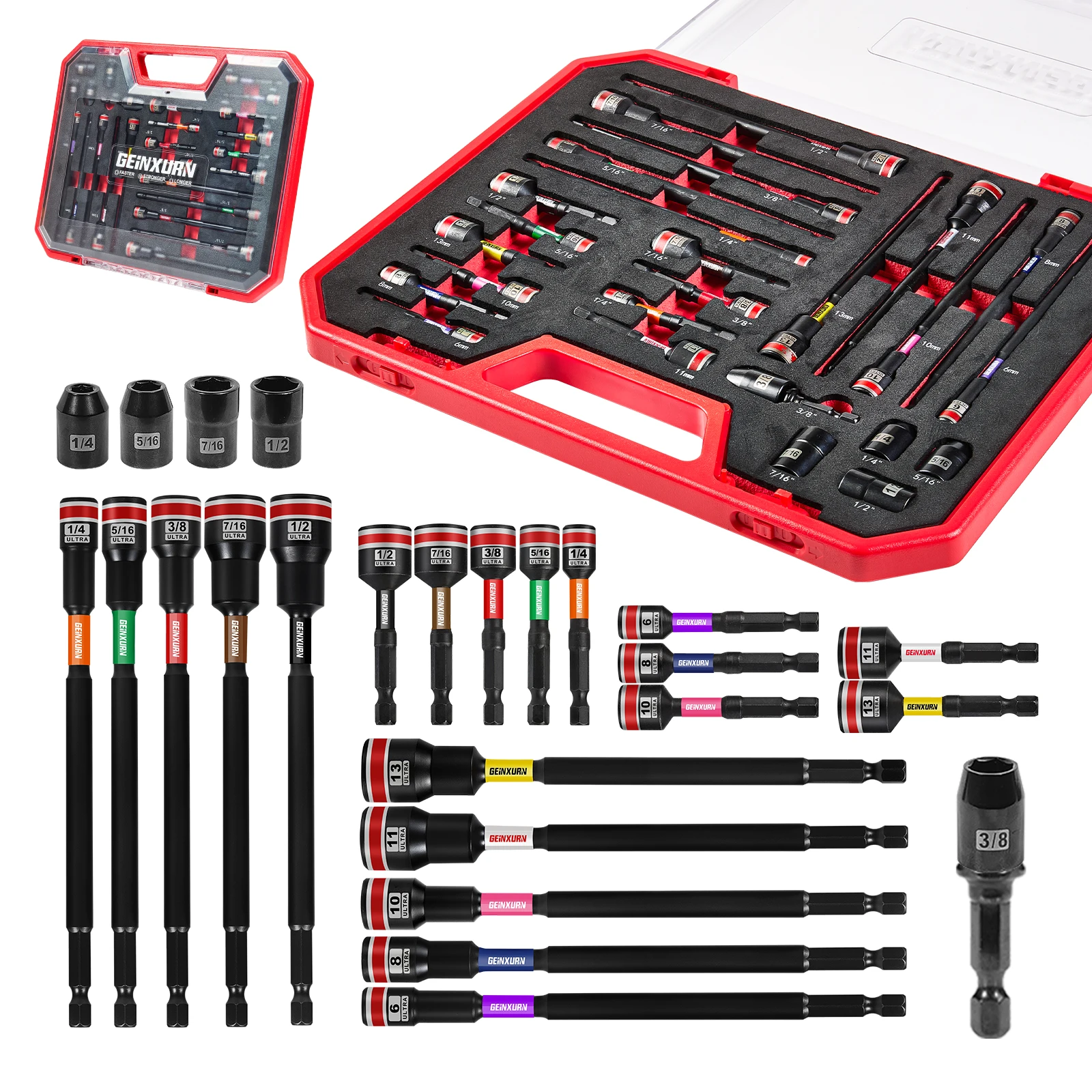 25PCS Magnetic Nut Driver Set for DIY and Professionals 1 25PCS Magnetic Nut Driver Set for DIY and Professionals