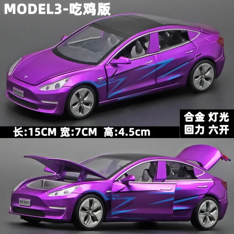 Blue 1:32 Scale Model 3 Diecast Car 7 Blue 1:32 Scale Model 3 Diecast Car - Image 7