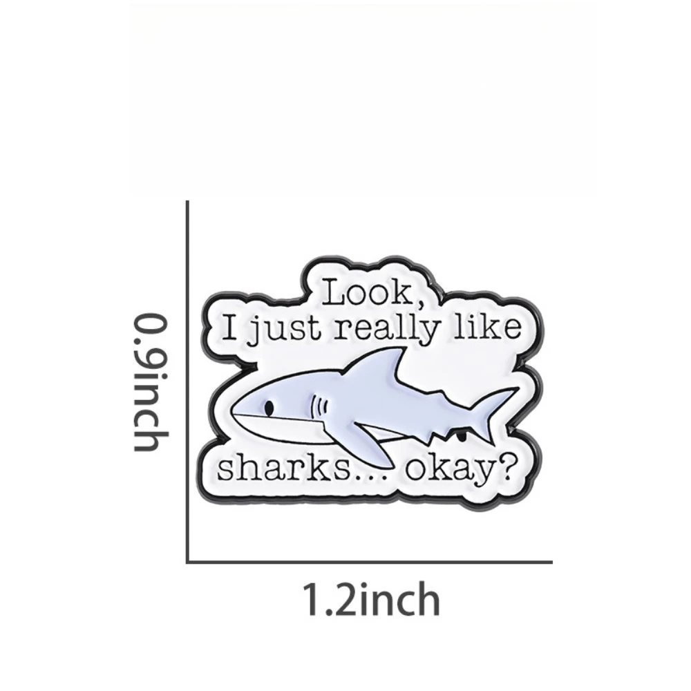 Playful Shark Brooch Set for Men and Women 2 Playful Shark Brooch Set for Men and Women - Image 2