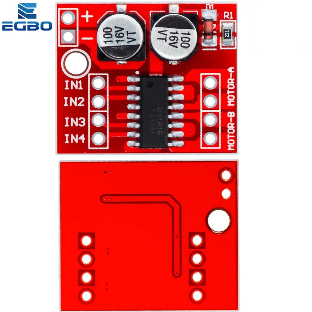 Red DC Motor Driver Module with Dual H-Bridge 6 Red DC Motor Driver Module with Dual H-Bridge - Image 6