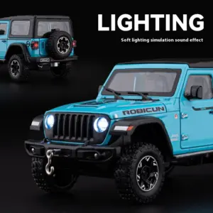 Vibrant Yellow 1:24 Diecast Jeep Model by CCA 12 S5a44408dd2b74100a4faff49313f83e19