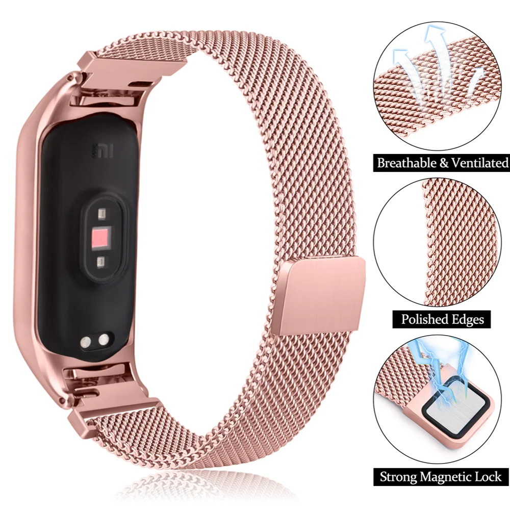Stainless Steel Milanese Loop for Xiaomi Mi Band 2 Stainless Steel Milanese Loop for Xiaomi Mi Band - Image 2