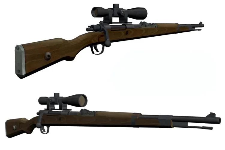 German 98K Sniper Paper Model 120cm 4 German 98K Sniper Paper Model 120cm - Image 4