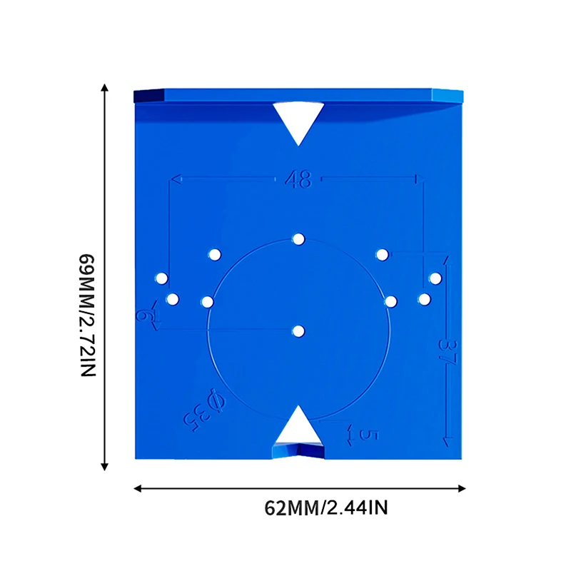 Blue Hinge Drilling Locator Set for Cabinets 6 Blue Hinge Drilling Locator Set for Cabinets - Image 6