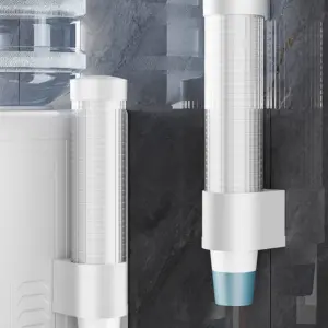 Modern Wall-Mounted Cup Dispenser in White or Black 15 S5a5c9f1d8610413daf3ad0feba1fcfabC