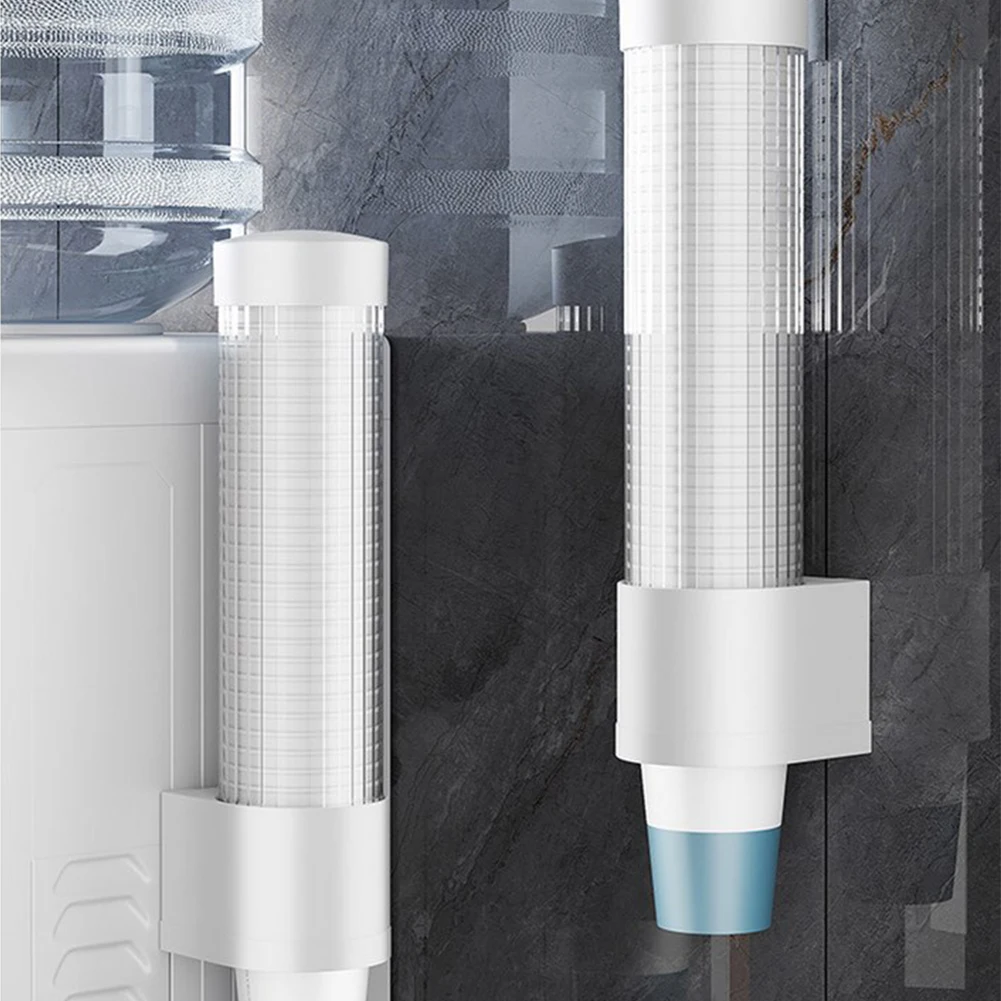 Modern Wall-Mounted Cup Dispenser in White or Black 6 Modern Wall-Mounted Cup Dispenser in White or Black - Image 6