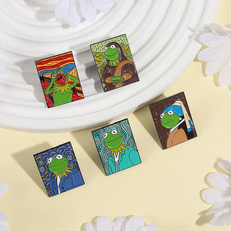 Vibrant Artistic Frog Brooch in Zinc Alloy 3 Vibrant Artistic Frog Brooch in Zinc Alloy - Image 3