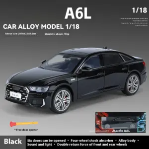 1:18 Scale Black Luxury Sedan Model 13 S5ac47483bd224414a3a4b83336f6a1bdb