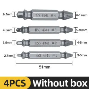 Durable Tungsten Carbide Screw Extractor Set 18 S5ac5392fd2a447dfbe2a86d50428e820d