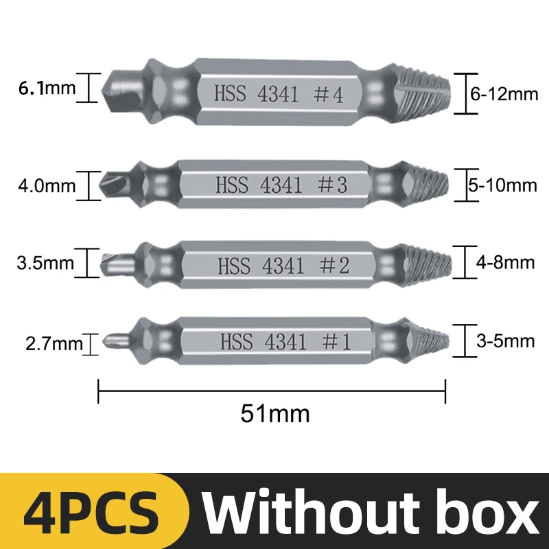 Durable Tungsten Carbide Screw Extractor Set 9 Durable Tungsten Carbide Screw Extractor Set - Image 9