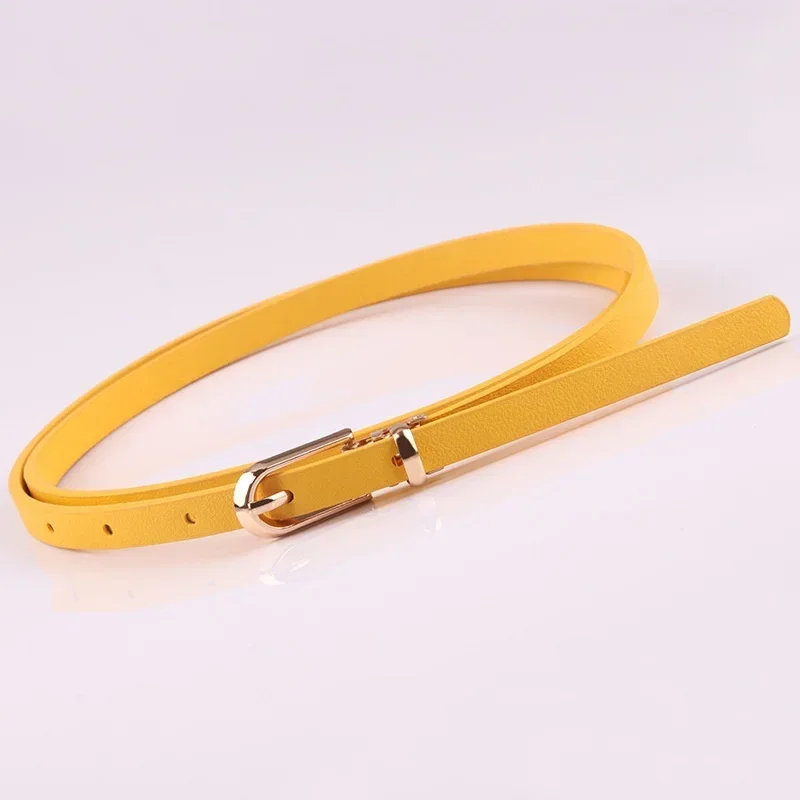Women's Faux Leather Slim Belt Collection 8 Women's Faux Leather Slim Belt Collection - Image 8