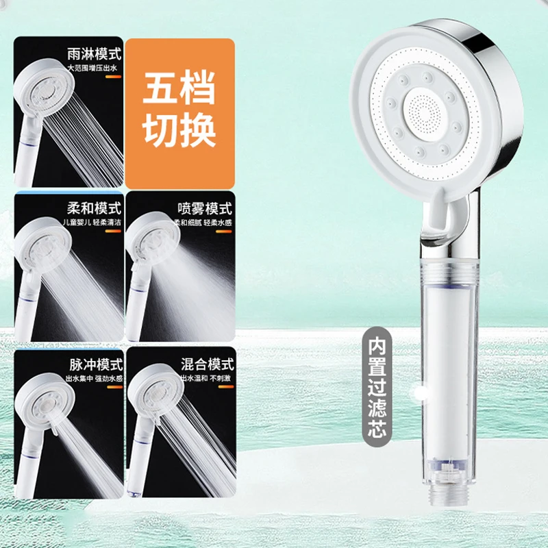 High-Pressure Aluminum Shower Head with 5 Modes 7 High-Pressure Aluminum Shower Head with 5 Modes - Image 7