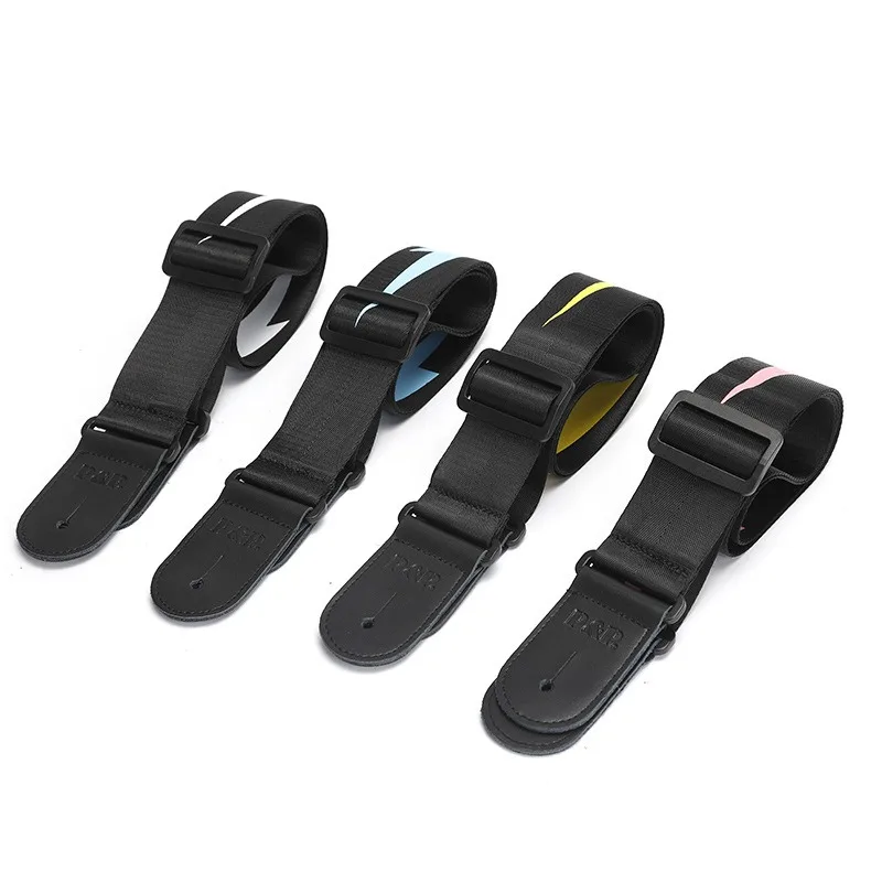 Vibrant Lightning Guitar Strap for Electric & Acoustic 2 Vibrant Lightning Guitar Strap for Electric & Acoustic - Image 2