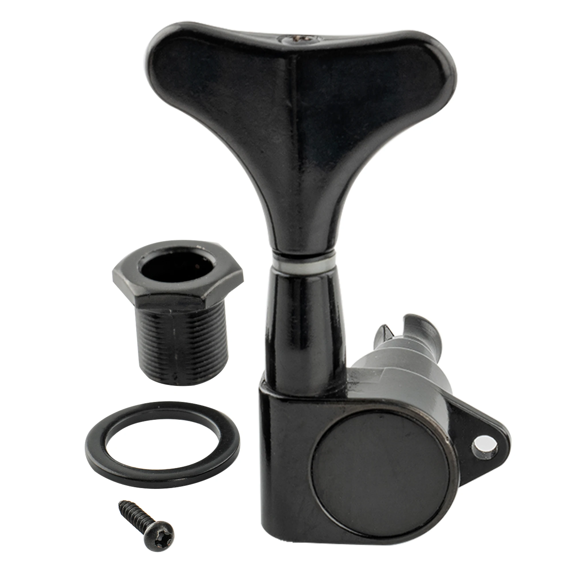 Black Alloy Electric Bass Tuners for 4-String Guitars 4 Black Alloy Electric Bass Tuners for 4-String Guitars - Image 4