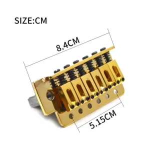 Gold Finish 6-String Tremolo Bridge System 11 S5b0310c46a83435aad990a2aadba0514N