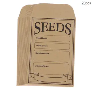 Eco-Friendly Kraft Seed Packets (20 Pack) 17 S5b0edf4a7cc44e4b9fef1f3d9d691ab4c