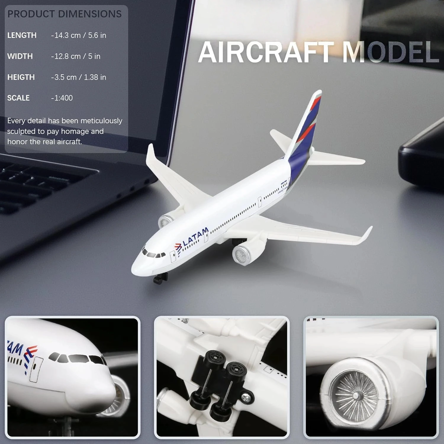 LATAM Airlines B787 1:400 Scale Model 6 LATAM Airlines B787 1:400 Scale Model - Image 6
