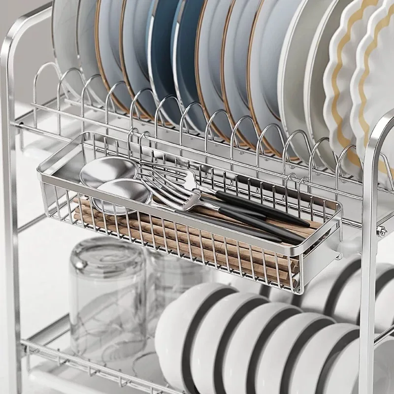 Stainless Steel Hanging Cutlery Organizer 3 Stainless Steel Hanging Cutlery Organizer - Image 3