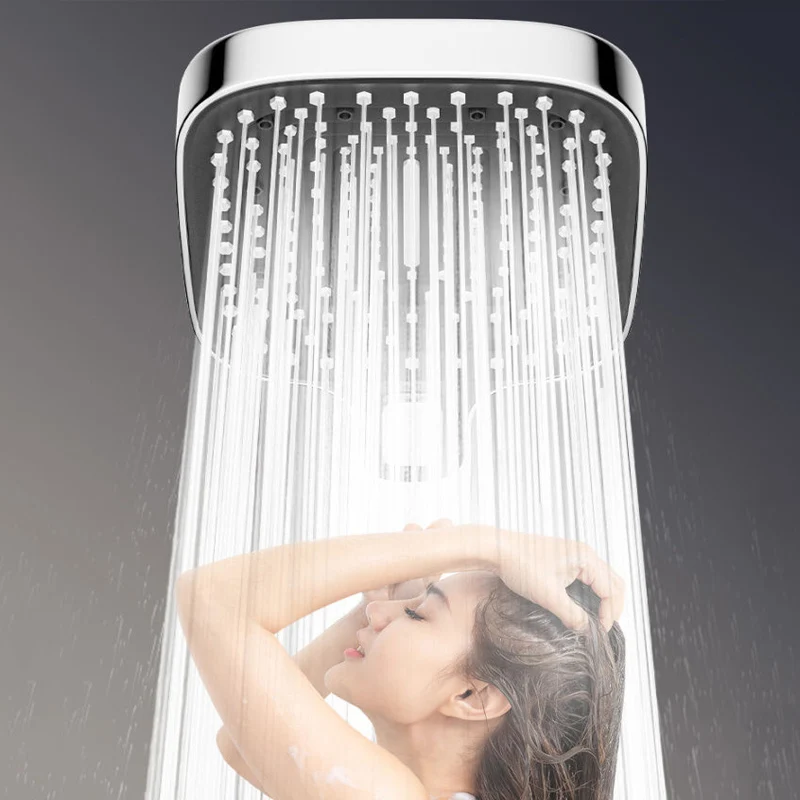 Square High-Pressure Shower Head with Multi-Mode Functions 4 Square High-Pressure Shower Head with Multi-Mode Functions - Image 4