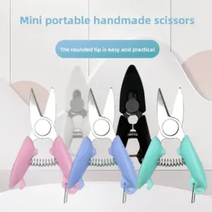 Mini Stainless Steel Pocket Scissors Set — 5 Colors