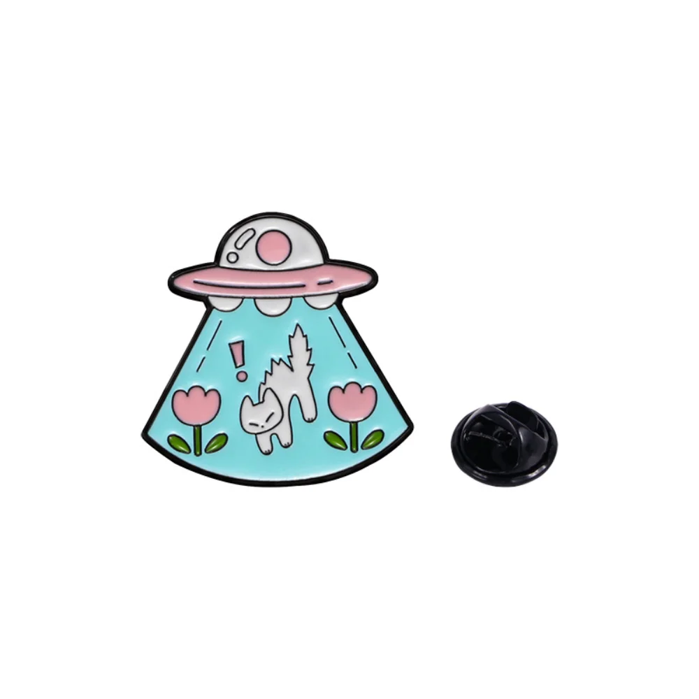 UFO Cat Enamel Brooch – Pastel Colors 6 UFO Cat Enamel Brooch – Pastel Colors - Image 6