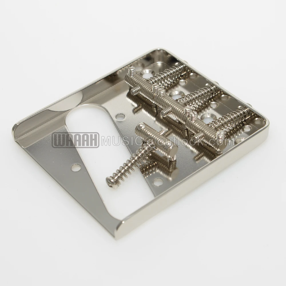 Nickel-Plated TL Guitar Bridge for Electric Guitars 4 Nickel-Plated TL Guitar Bridge for Electric Guitars - Image 4